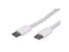 VALUE USB 2.0 Kabel, Type C-C, M/M, 60W, wit, 1 m