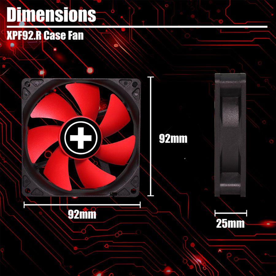 Xilence XPF92.R.PWM 92mm PWM Case Fan, 4PIN