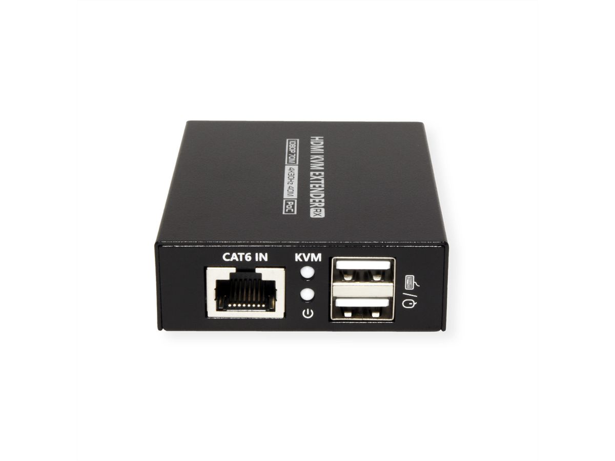 VALUE KVM-Extender via Cat.6/6A, HDMI 4K30, max. 40m