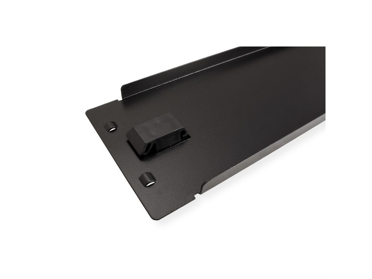 19" Blank Panel, Snap-in, 2U, Metal, black