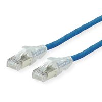 DÄTWYLER patchkabel Cat.6 (klasse E) S/FTP, CU 7702 flex LSOH, Hirose TM21, blauw, 0,5 m