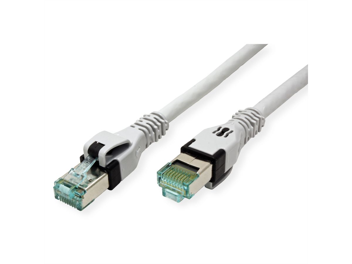 EasyLan DualBoot PushPull IP20 patchkabel, Cat.6A (Klasse EA), S/FTP, grijs, 10 m
