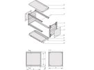 SCHROFF RatiopacPRO AIR bureaubehuizing, achteraf te plaatsen afscherming, frontpaneel, 4/5 HE, 84 HE, 315 mm