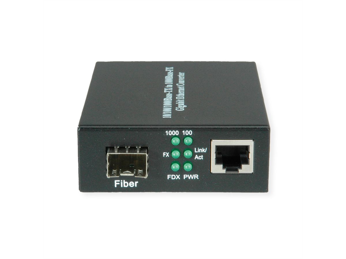 VALUE Gigabit Ethernet Converter, RJ-45 - SFP