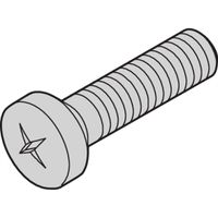 SCHROFF Kruiskopschroef, Pozidrive, M3 x 6, St, Verzinkt, 100 stuks