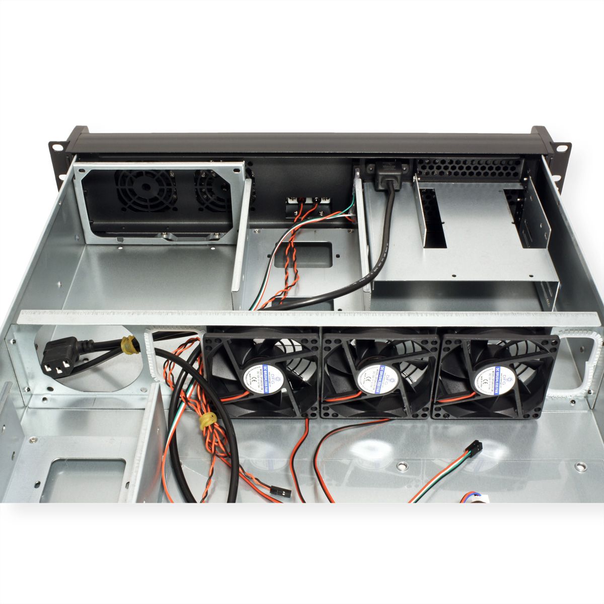 19" serverbehuizing, 2HE, lang, IPC 2U 2098-SL, zwart