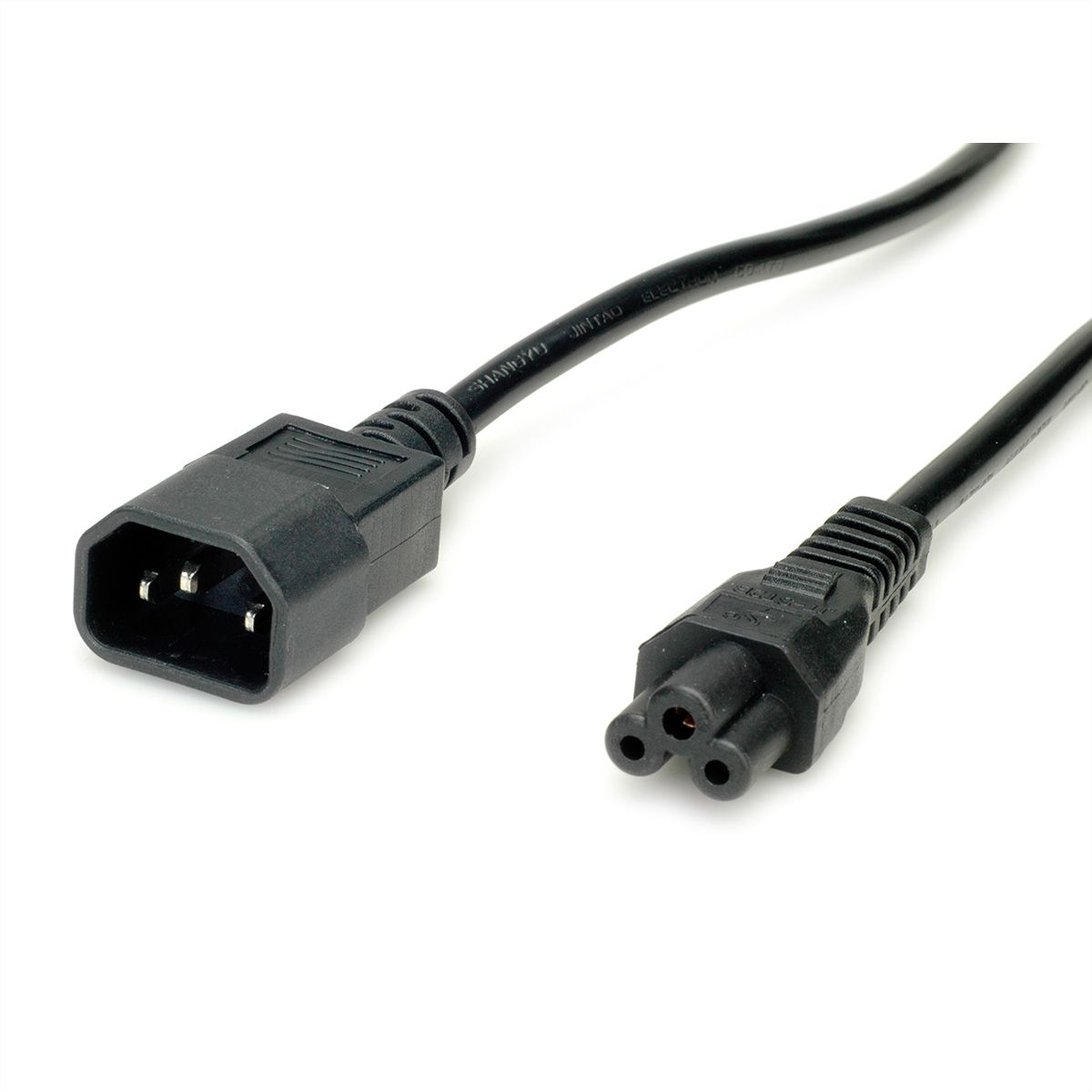 VALUE Stroomkabel IEC320/C14 male - C5 female, zwart, 1,8 m