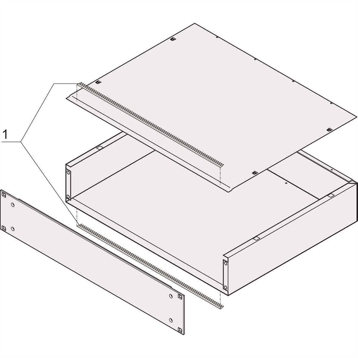 SCHROFF MultipacPRO EMC Shielding Kit, Al-Zn Version