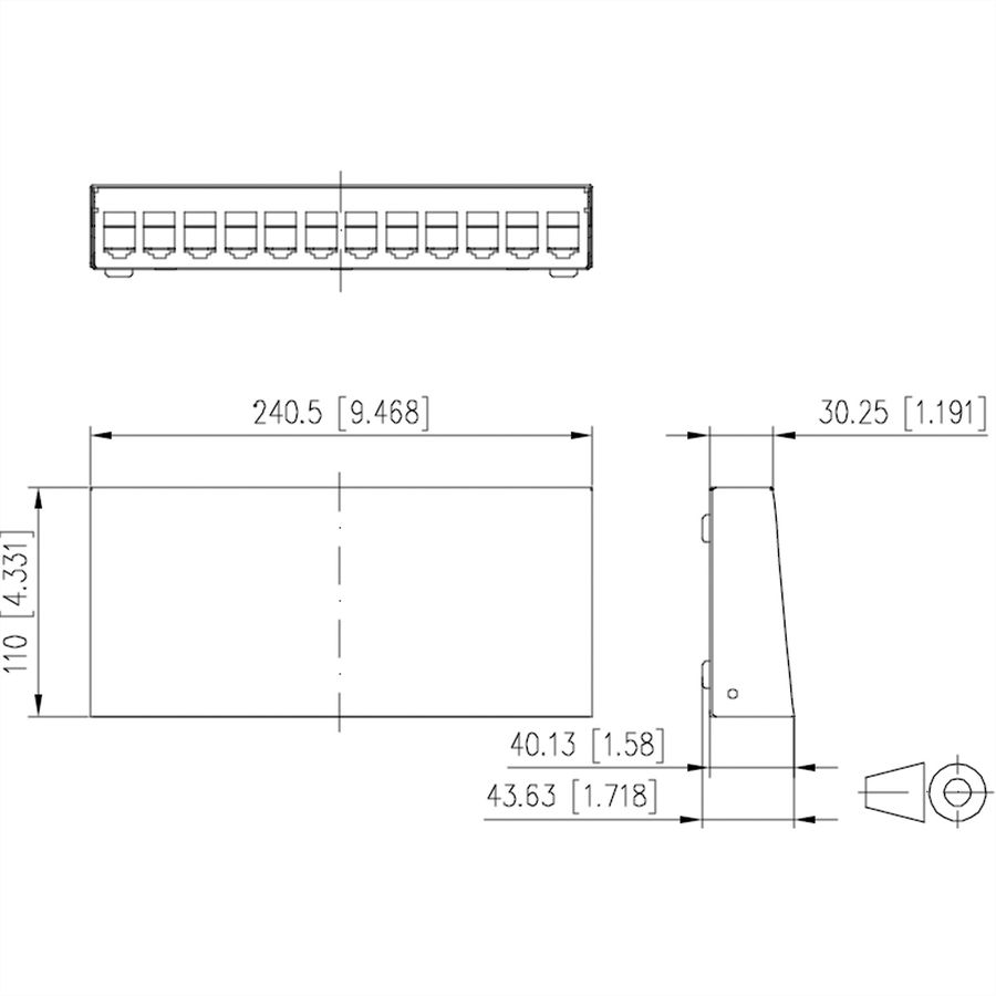 METZ CONNECT Aufputzgehäuse für 12 E-DAT Module