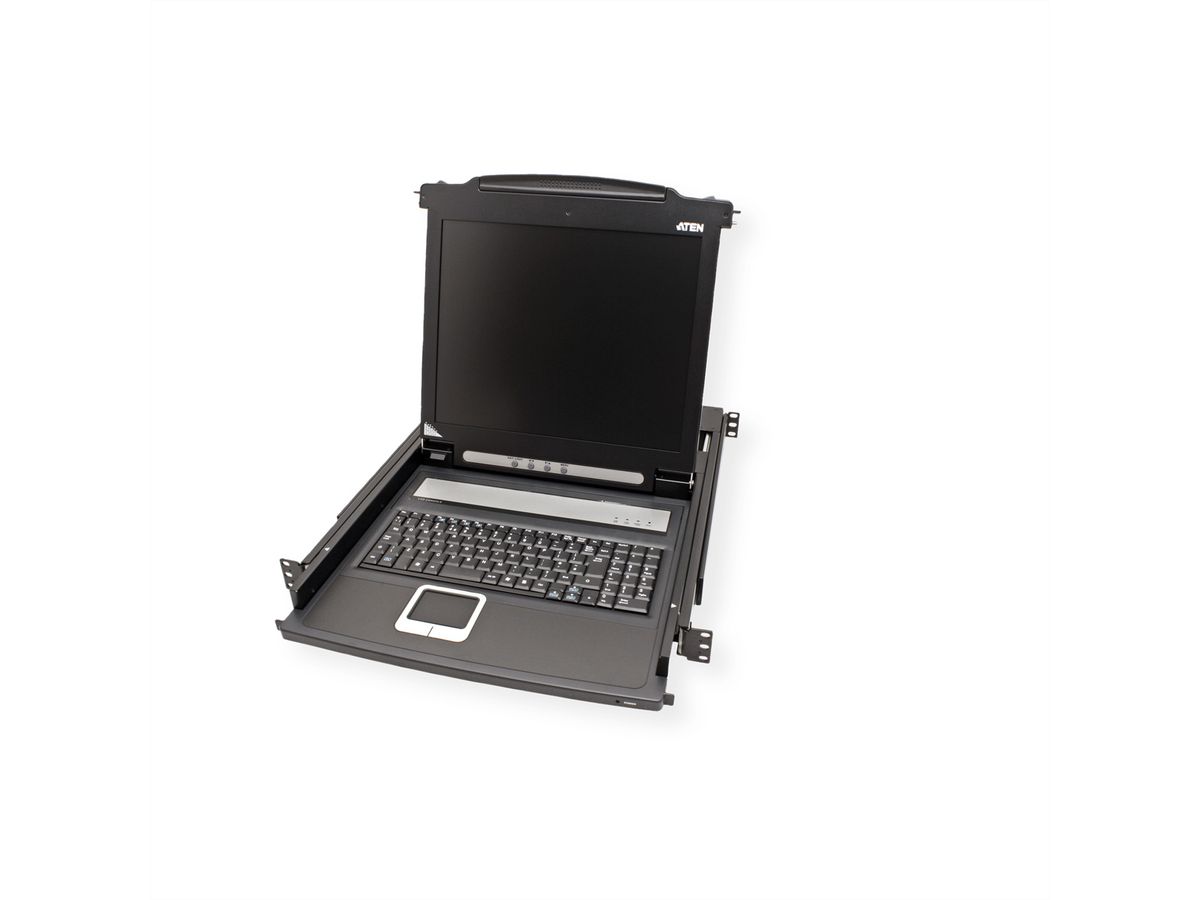 ATEN CL1000M KVM-Konsole, 43cm LCD, VGA, PS/2, UK-Layout