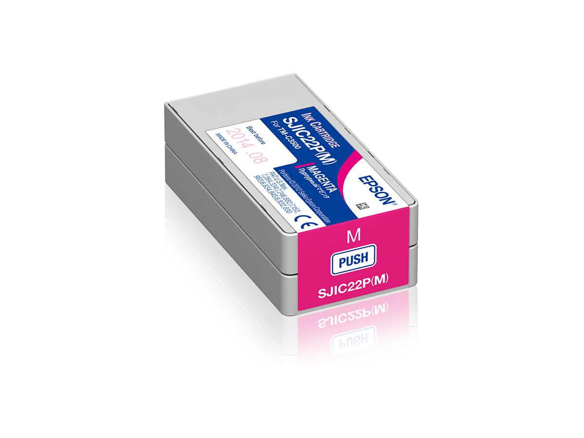Epson SJIC22P(M): Ink cartridge for ColorWorks C3500 (Magenta)
