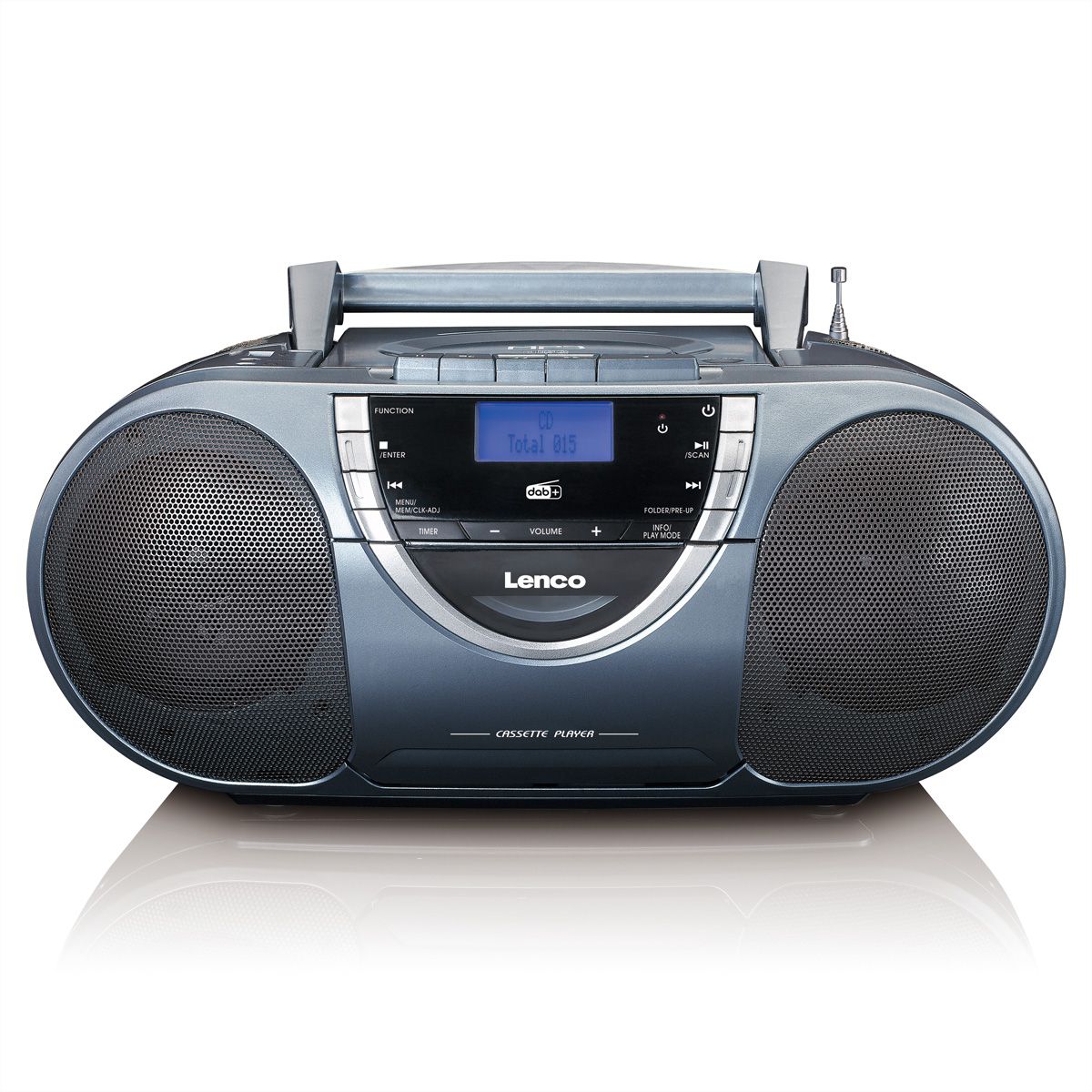 Nederland FM, DAB+, CD/MP3-Player, GmbH grau DAB+-Radio/Boombox SCD-6800, - Lenco Kassette, SECOMP
