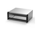 SCHROFF RatiopacPRO AIR 19" rack-montagekast, achteraf te monteren afscherming met handgrepen, 3/4 HE, 84 HE, 315 mm