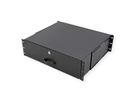 ROLINE 19-inch toetsenbordlade 3 U, 400mm diep afsluitbaar zwart