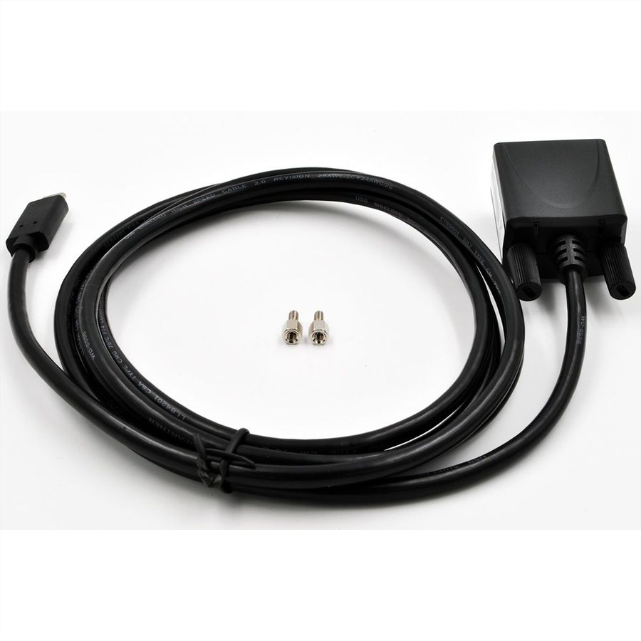 EXSYS EX-2311-2IS USB2.0 C zu 1 x RS-232 1,8m 15KV Überspannungsschutz FTDI Chip-Set, schwarz, 1,8 m