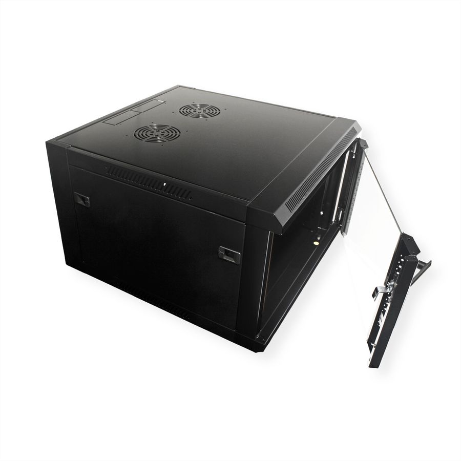 VALUE 19" Wall Mount Rack 6U, 368 x 570 x 600mm (HxWxD), black