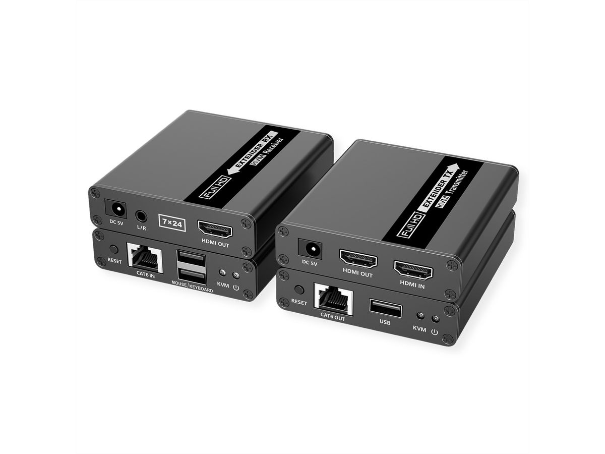 VALUE KVM-Extender via Cat.6/6A, HDMI, max. 70m