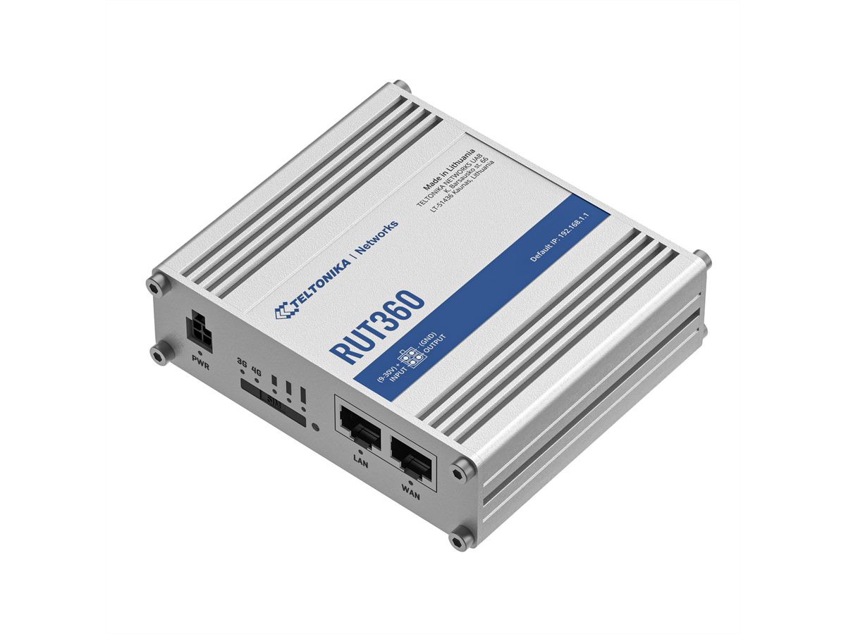 TELTONIKA RUT360 LTE/4G/3G Industriële router