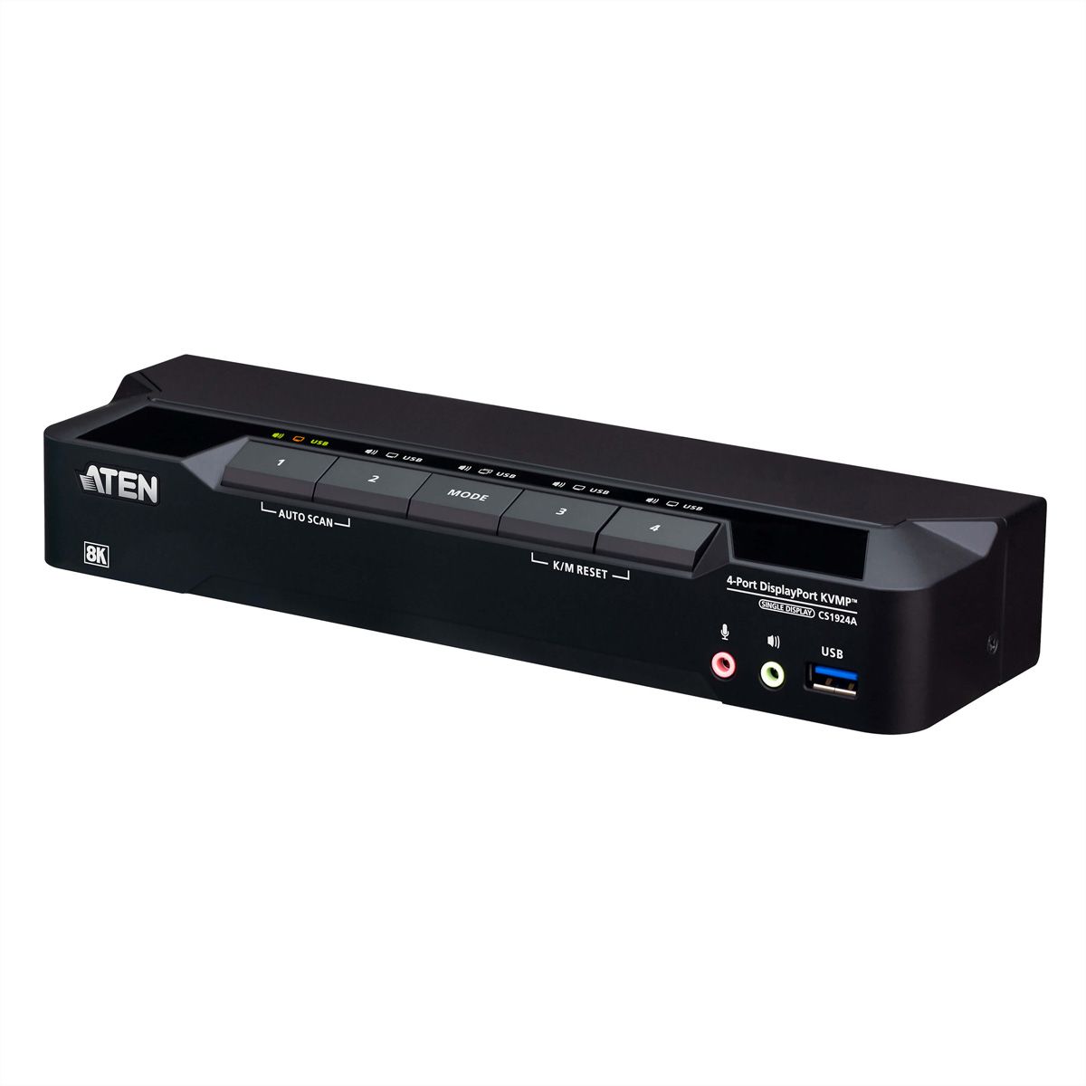 ATEN CS1924A 4-poorts USB 3.0 8K DisplayPort KVM switch