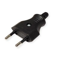 BACHMANN Euro flat plug 2.5A/250VAC, Mounting, black
