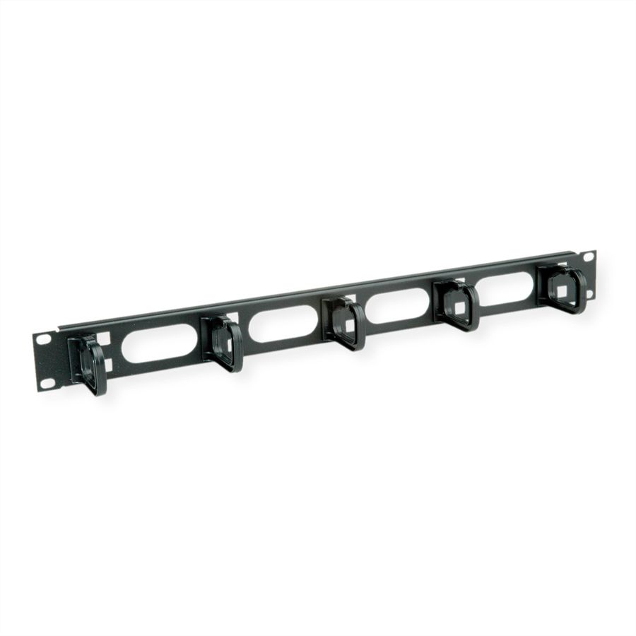 CONTEG 19" Kabelgeleider 1 HE met 5 Kabelogen 40x50mm
