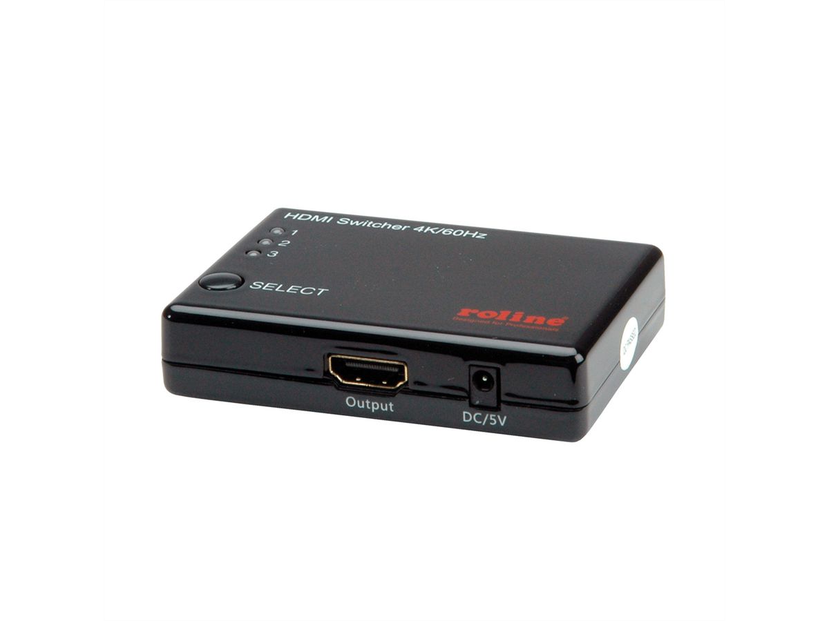 ROLINE 4K HDMI Switch, 3-voudig