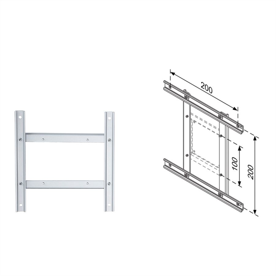 ROLINE VESA Adapter 100x100 - 200x200, variabel
