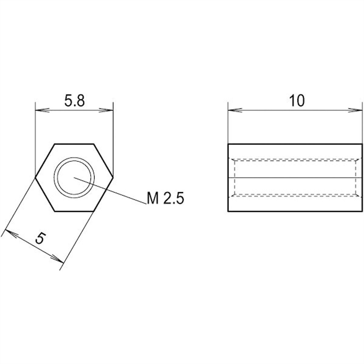 SCHROFF Spacer to Mount PMC and FMC Mezzanine Boards