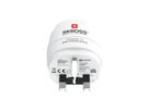 Skross Europe to UK Travel Adapter, for 2- and 3-pole devices