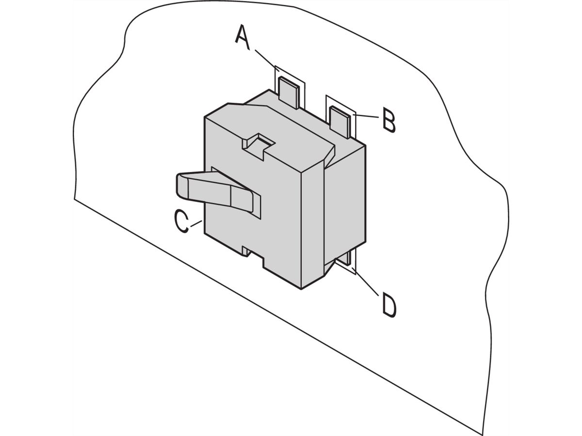 SCHROFF Microschakelaar voor AMC Modules