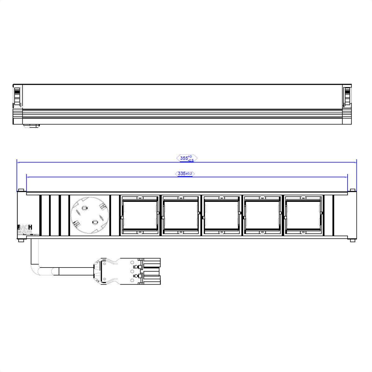BACHMANN CONI Large 1x earthing contact 5x ABD