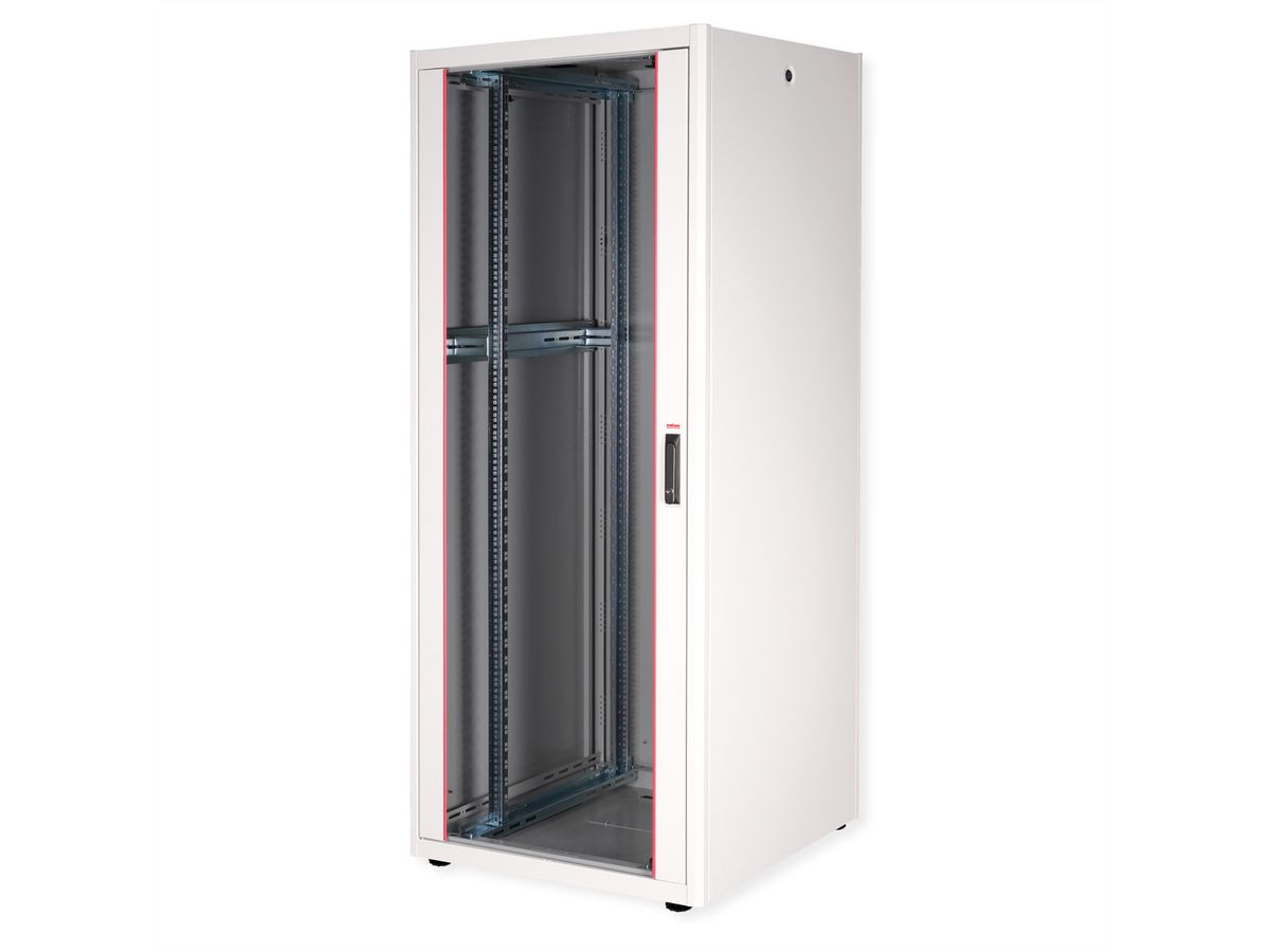 ROLINE 19-inch netwerkkast Basic 42 U, 800x800 BxD Glazen deur grijs