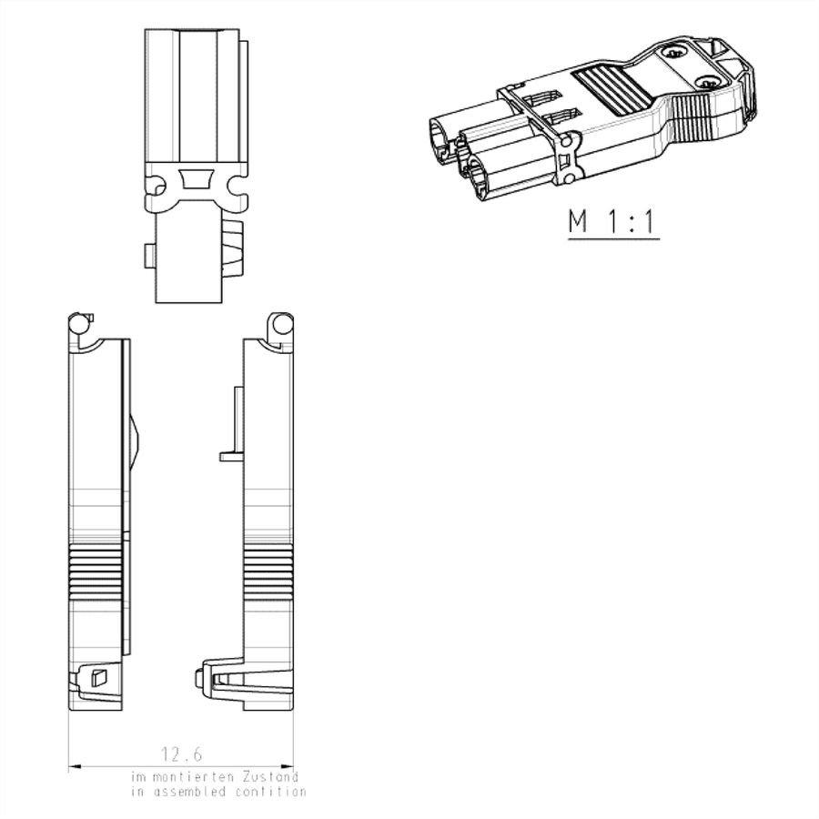 BACHMANN appliance coupler GST18/3 white
