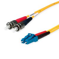 TELEGÄRTNER FO Duplex Adaptor Cables 9/125 OS2, 1x LC Duplex, 2x ST, yellow, 1 m