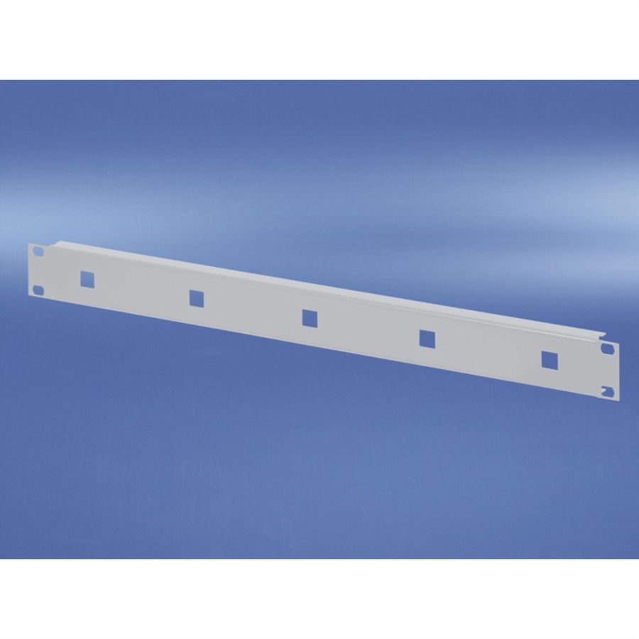 SCHROFF 19" Front Panel for Cable Eyes, 1.5 mm, St, RAL 7035