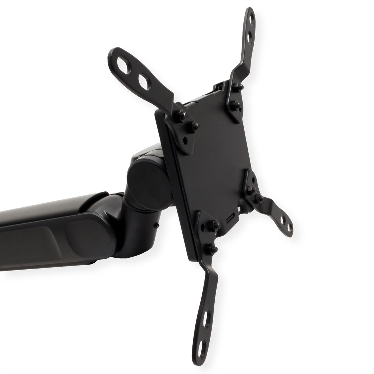 ROLINE Heavy Duty Monitor Arm, Pole-Mounted, Gas Spring, 24–57 inch, max. 27 kg, black