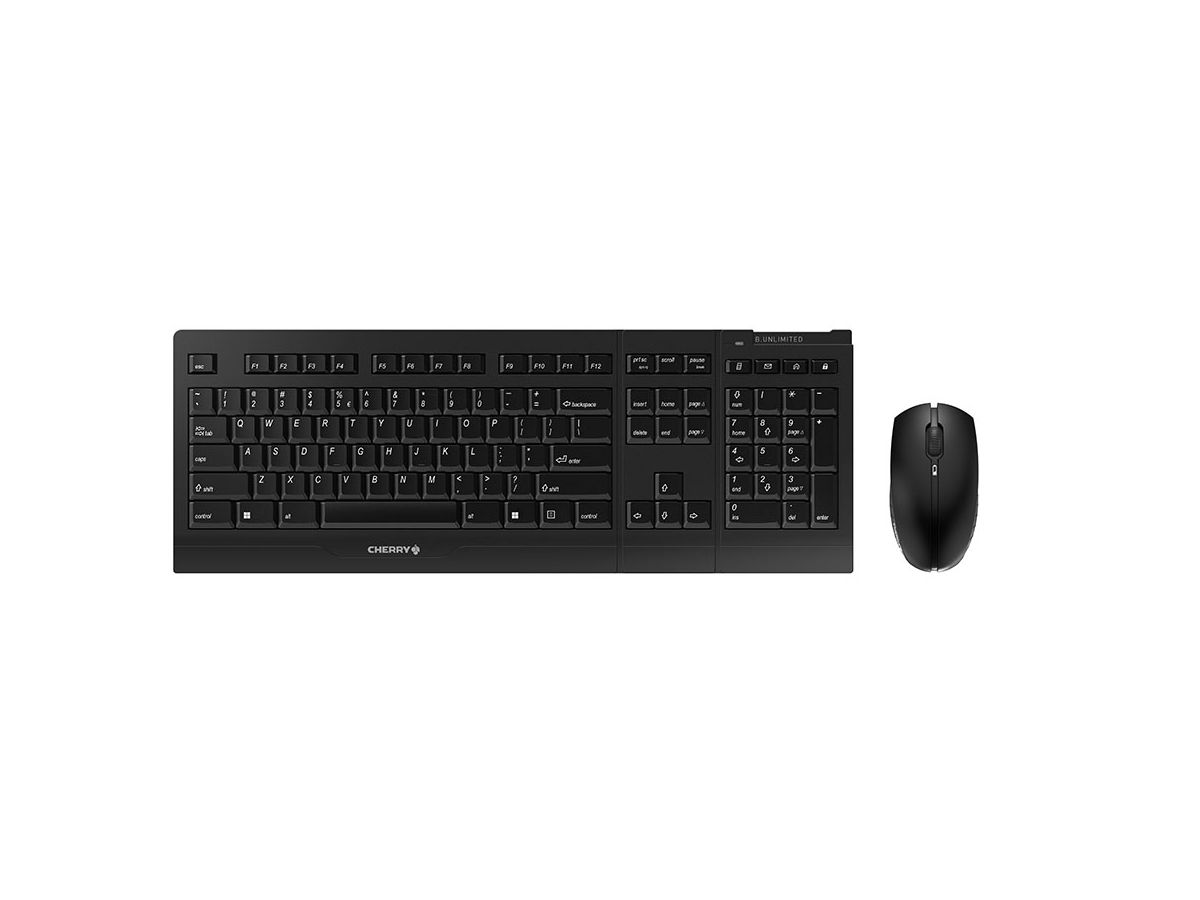 CHERRY B.Unlimited 3.0 keyboard Mouse included RF Wireless QWERTY US English Black