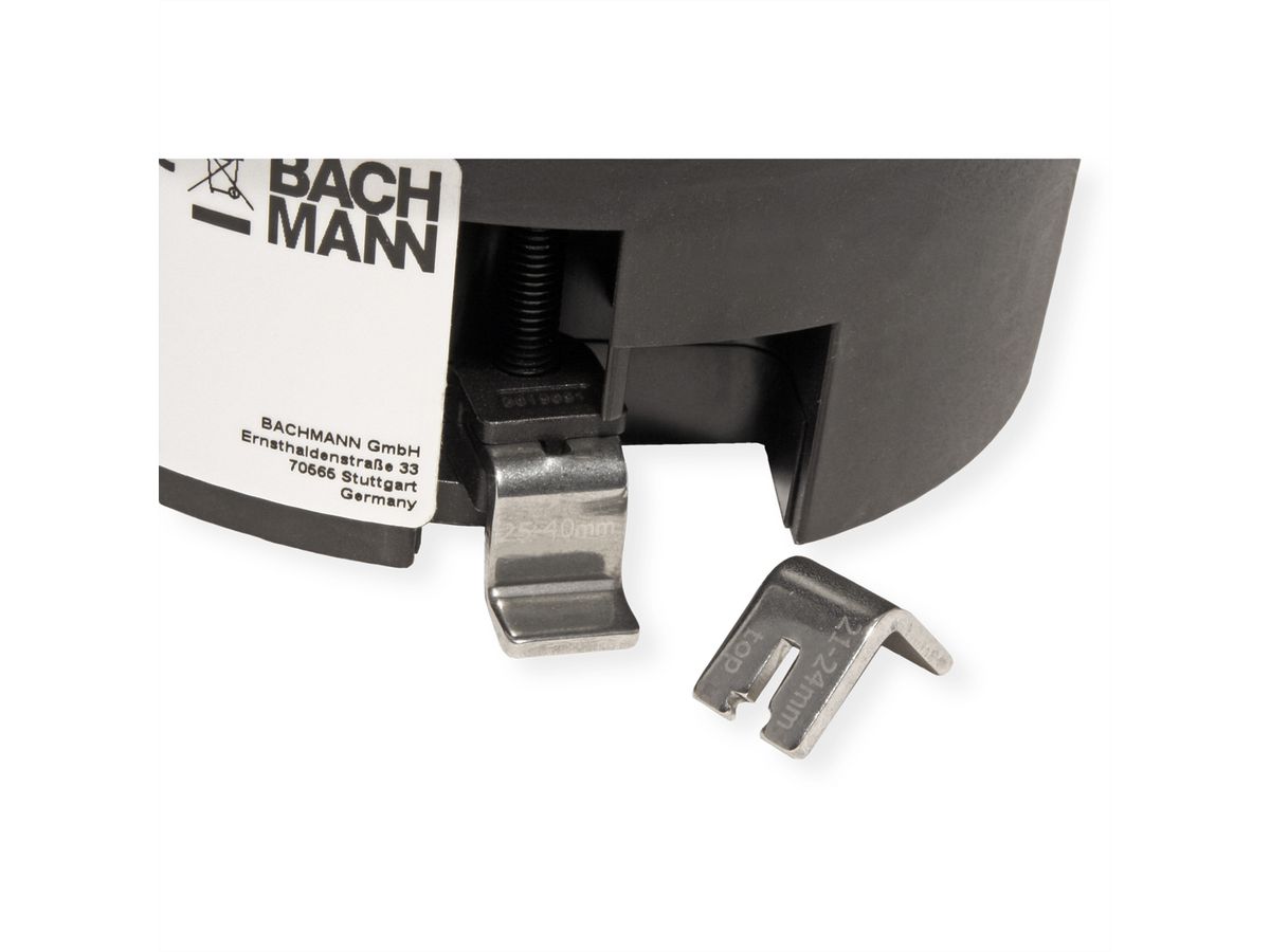 BACHMANN TWIST 2 1xUTE 1xUSB A/C 22W 2.0m AEH RAL9005 30GE round