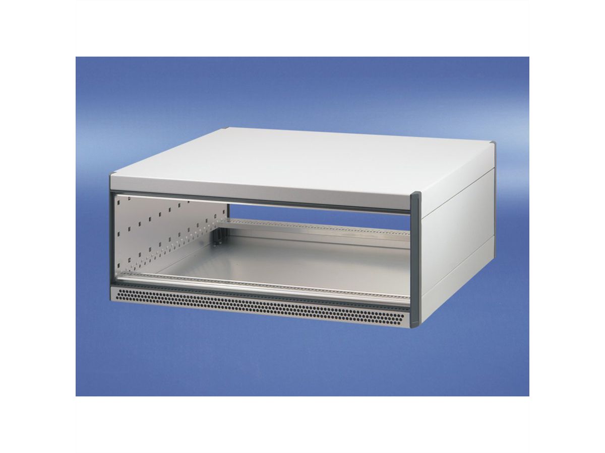 SCHROFF RatiopacPRO AIR bureaubehuizing, achteraf te plaatsen afscherming, frontafwerking, 6/7 HE, 84 HE, 255 mm