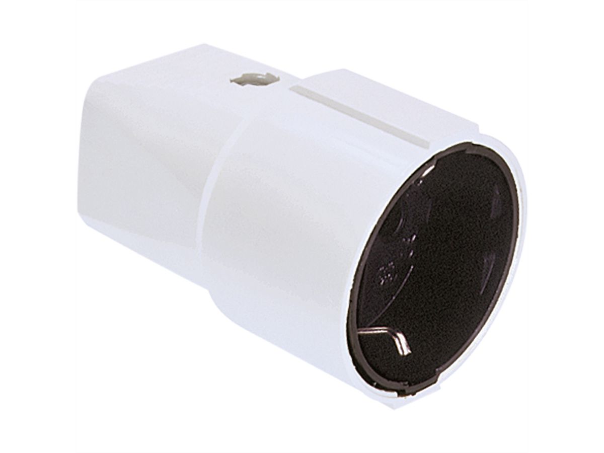 BACHMANN central earthing contact coupling, white
