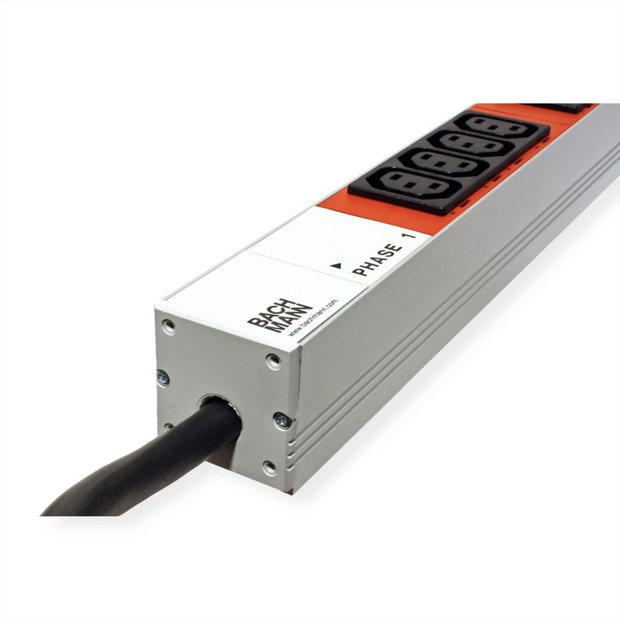 BACHMANN IT PDU ALU 1U 24x C13 3x C19 CEE 3x16A red