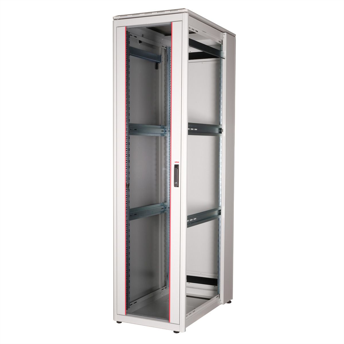 ROLINE 19-inch Network Cabinet Pro 47 U, 600x1000 WxD glass door grey