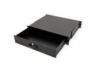 ROLINE 19-inch keyboard insert 2 U, 400 T lockable black