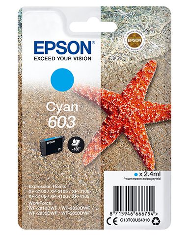 Epson C13T03U24020 ink cartridge 1 pc(s) Original Standard Yield Cyan