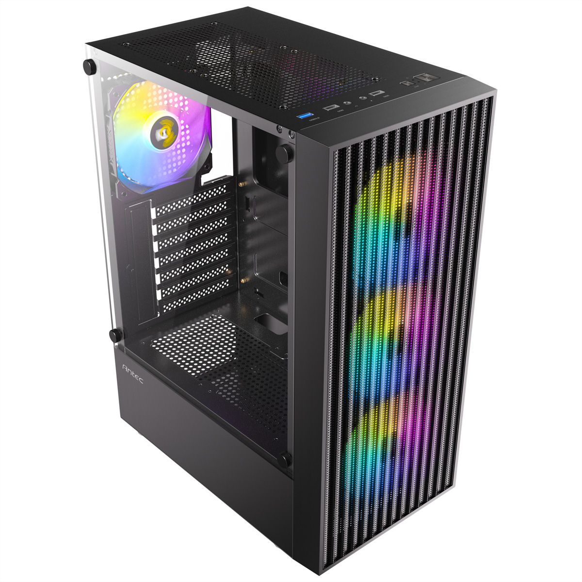 ANTEC AX27 RGB Elite PC case Midi Tower Gaming ATX, black