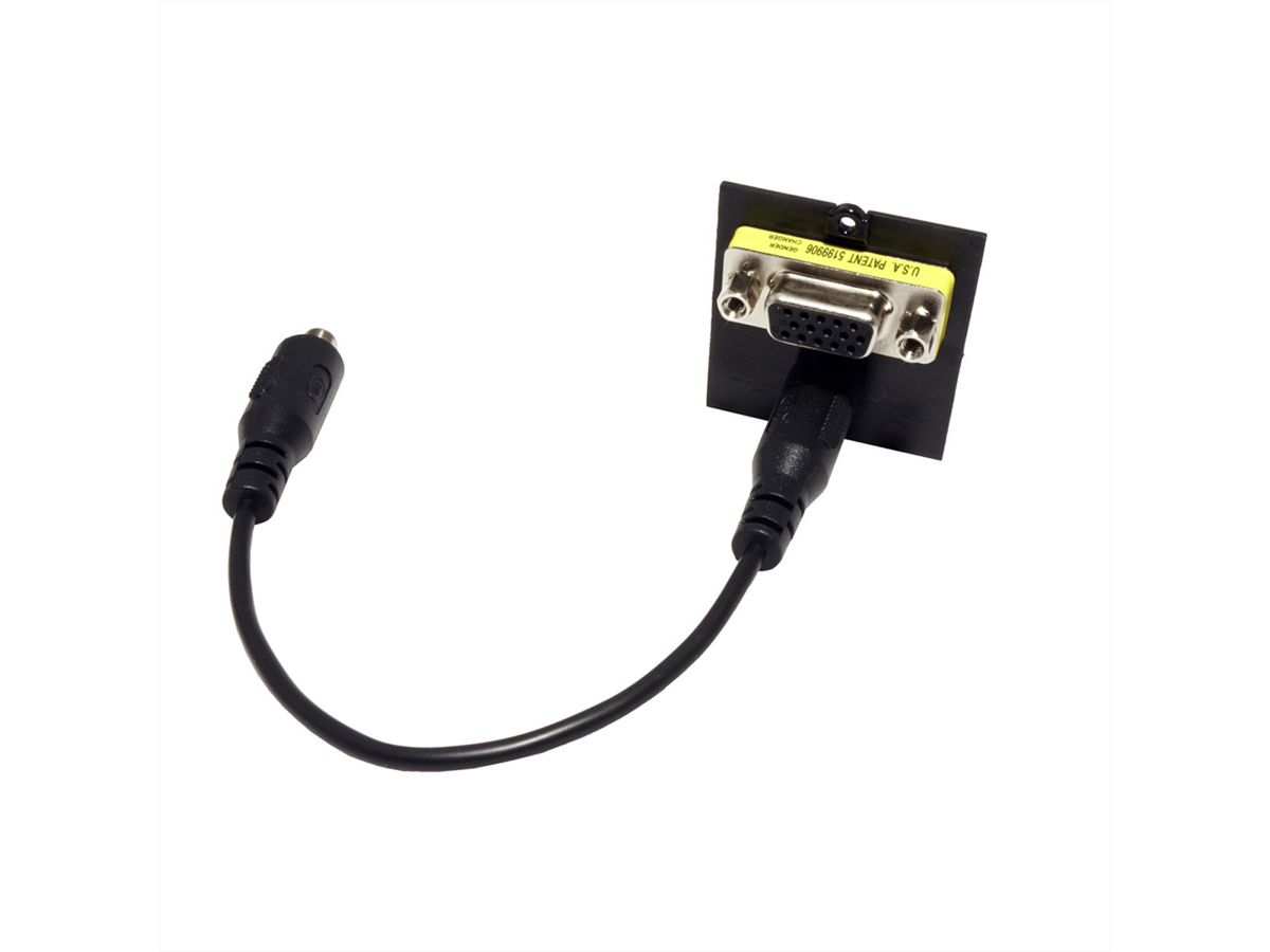 BACHMANN custom module 1x VGA+ audio 3.5 mm stereo, black