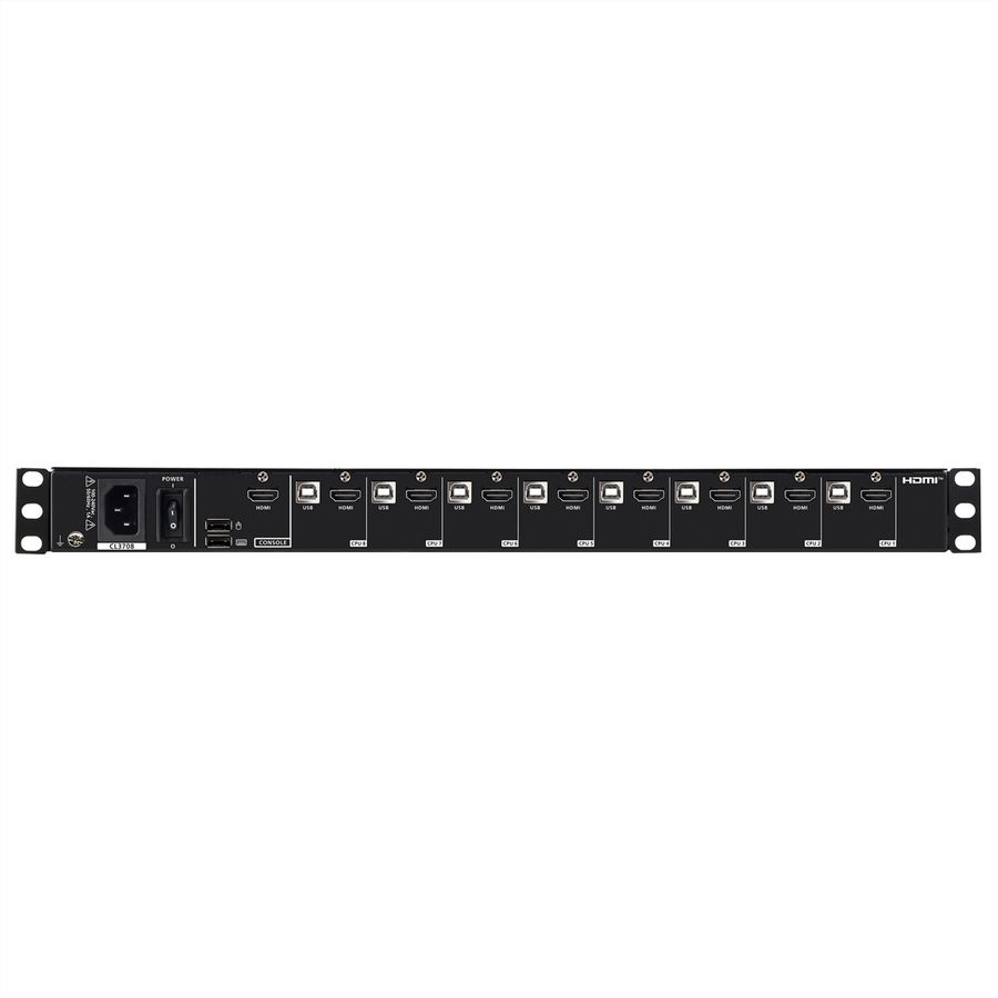 ATEN CL3708NX FR 8-Port-USB-HDMI-Einzelschienen-Breitbild-LCD-KVM-Konsole, FR-Layout