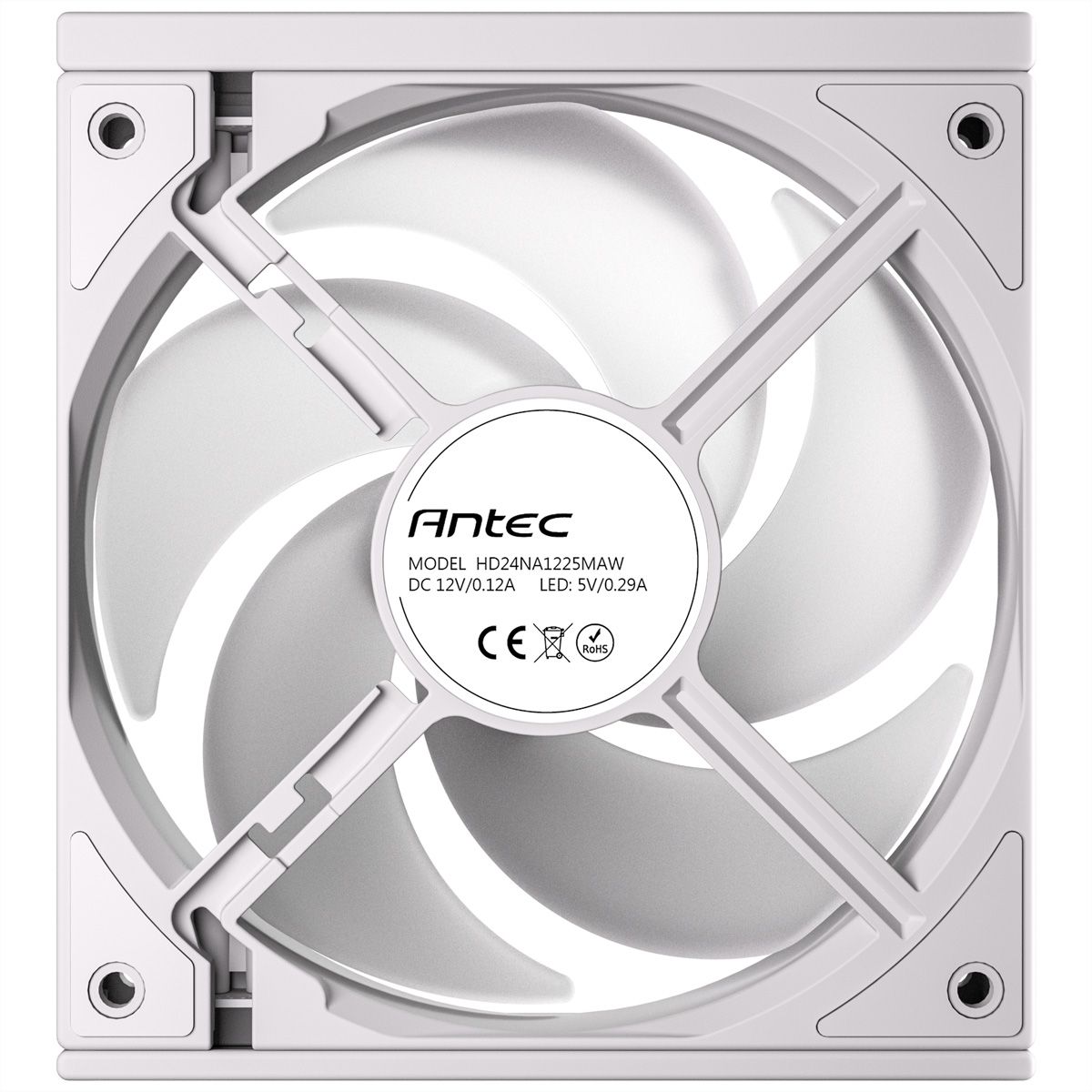 ANTEC C120R ARGB White PC Case Fan, 3-Pack, white