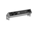 BACHMANN DESK2 2xbeschermend contact USB C, USB Lader 60W 1xABD 0,2m GST18 INOX
