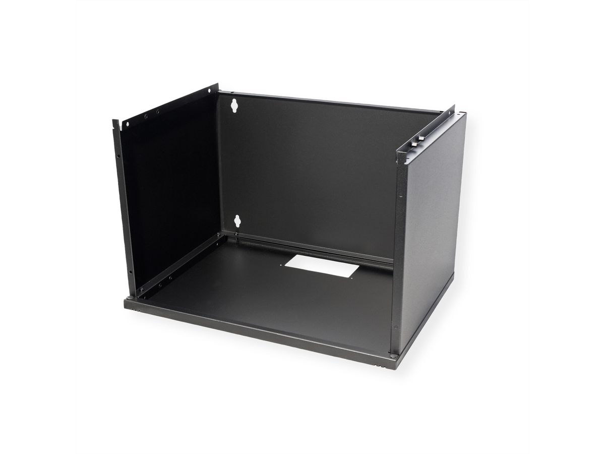 ROLINE 19-inch wandbehuizing Basic 7 U, 540x400 BxD Bouwpakket zwart